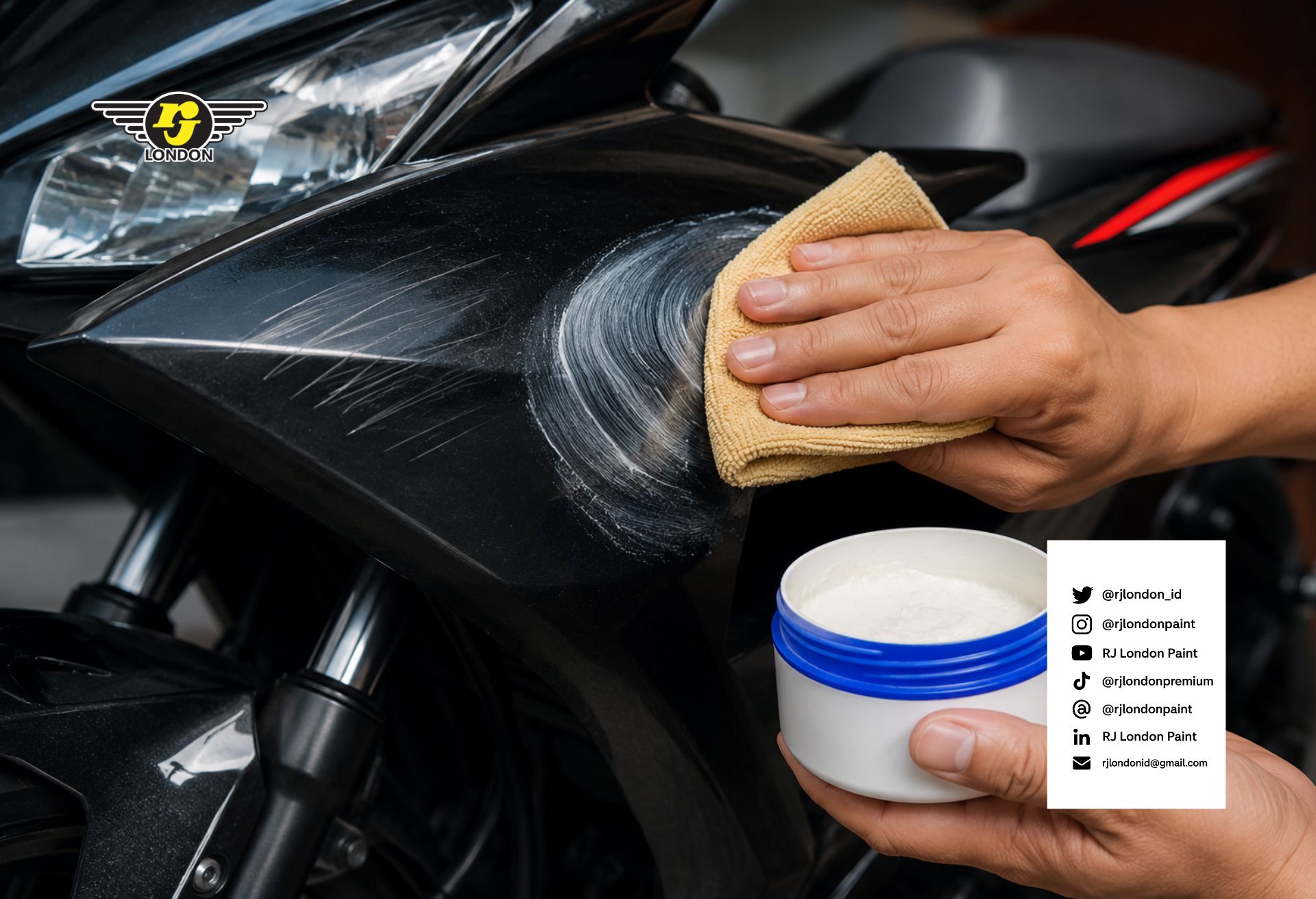 Cara Menghilangkan Baret Body Motor dengan Mudah agar Tampilan Motor Kembali Mulus